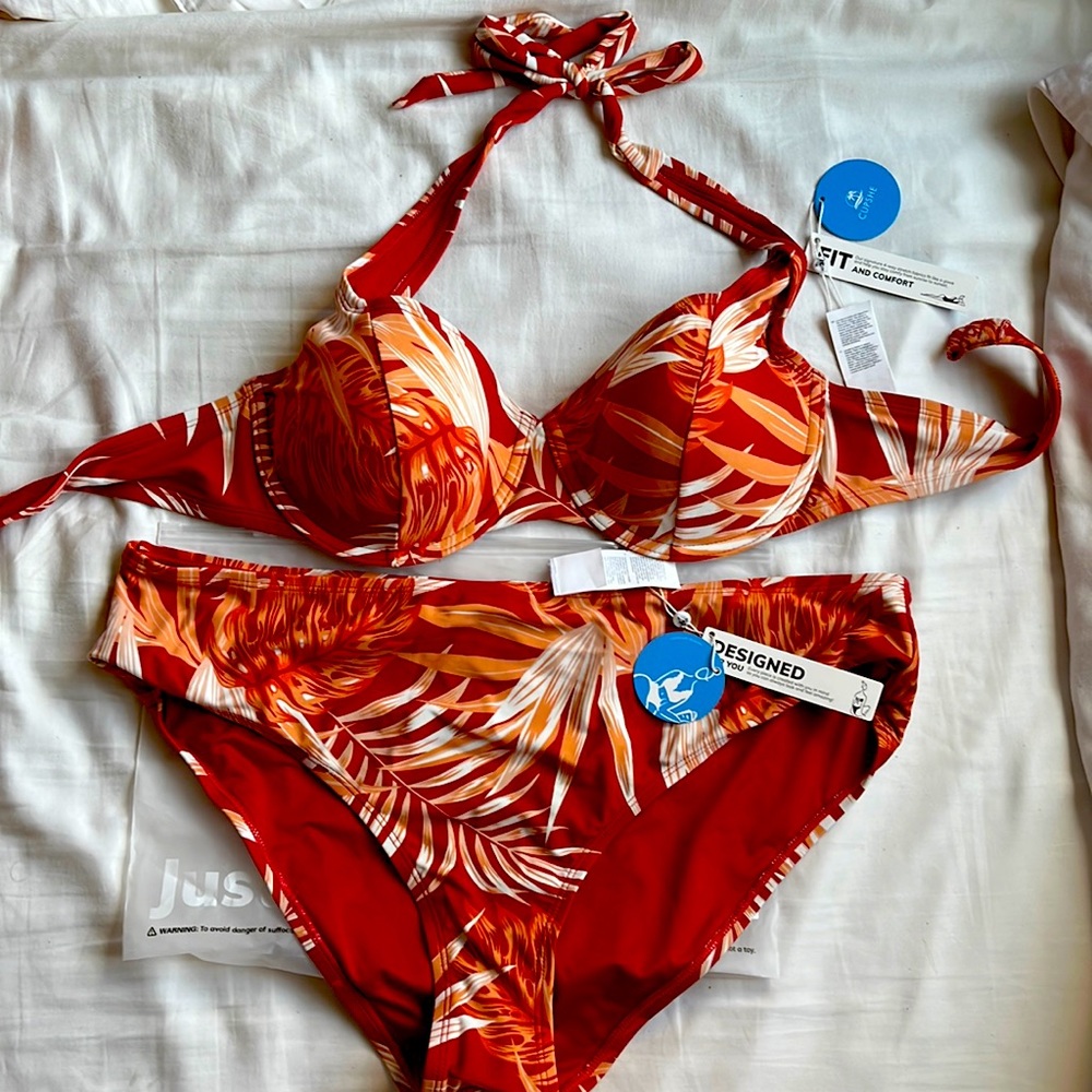 CUPSHE Bikini L Top XL Bottom